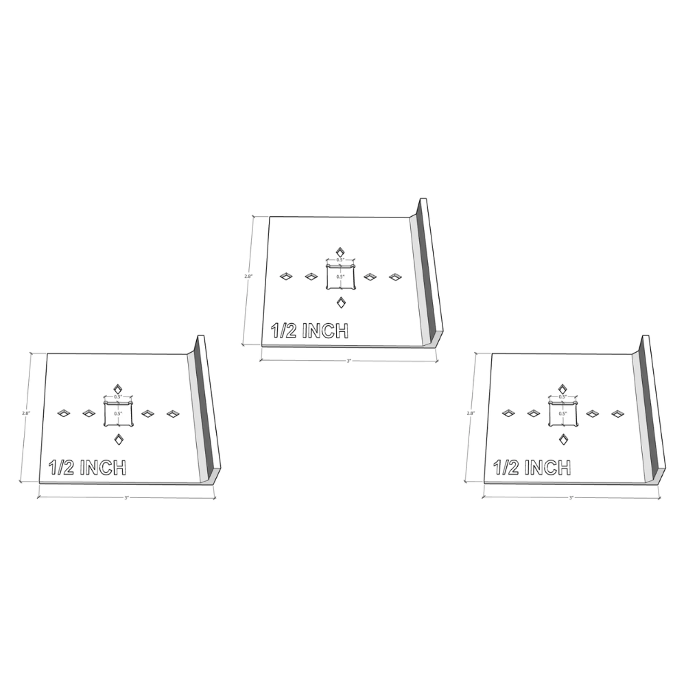 Square Mortise Jig for Metal Stair Balusters