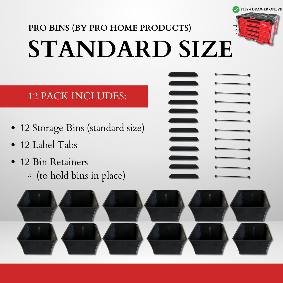 4 DRAWER - Pro Bin Multi Pack (STANDARD Size)