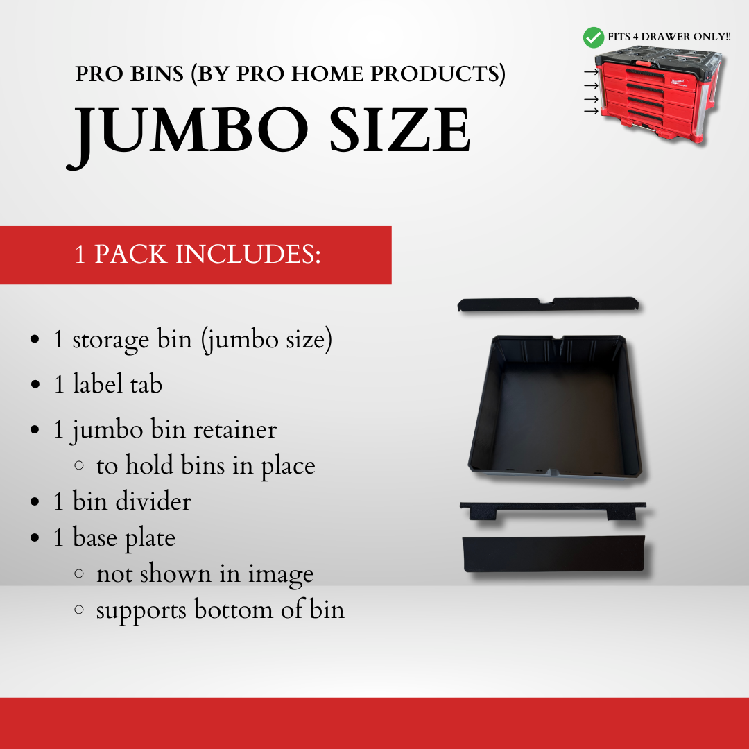 4 DRAWER - Pro Bin Multi Pack (JUMBO size)