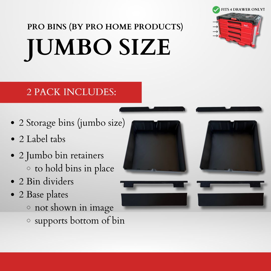 4 DRAWER - Pro Bin Multi Pack (JUMBO size)