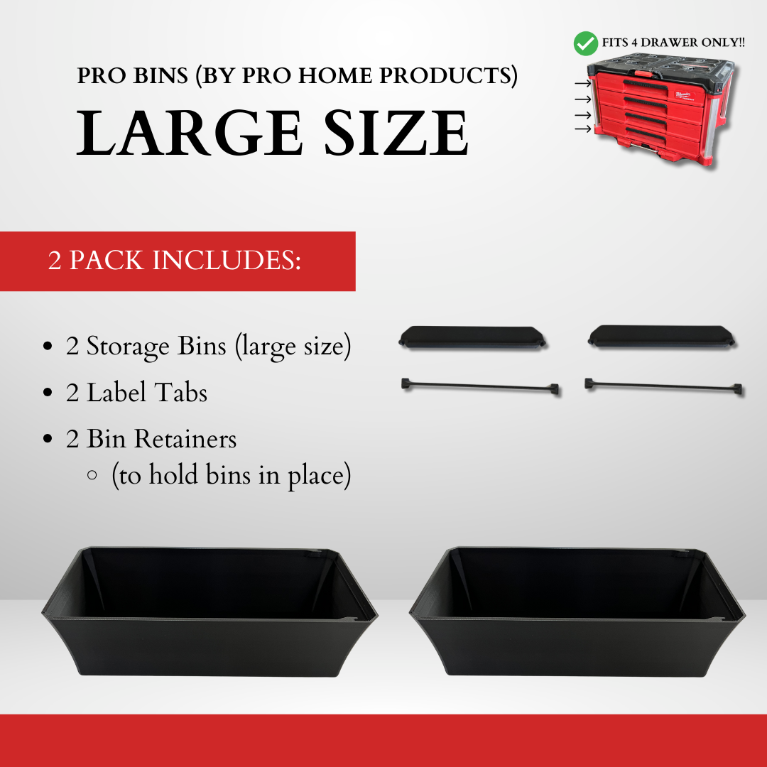 4 DRAWER - Pro Bin Multi Pack (LARGE size)