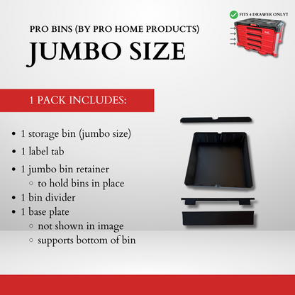 4 DRAWER - Pro Bin Multi Pack (JUMBO size)