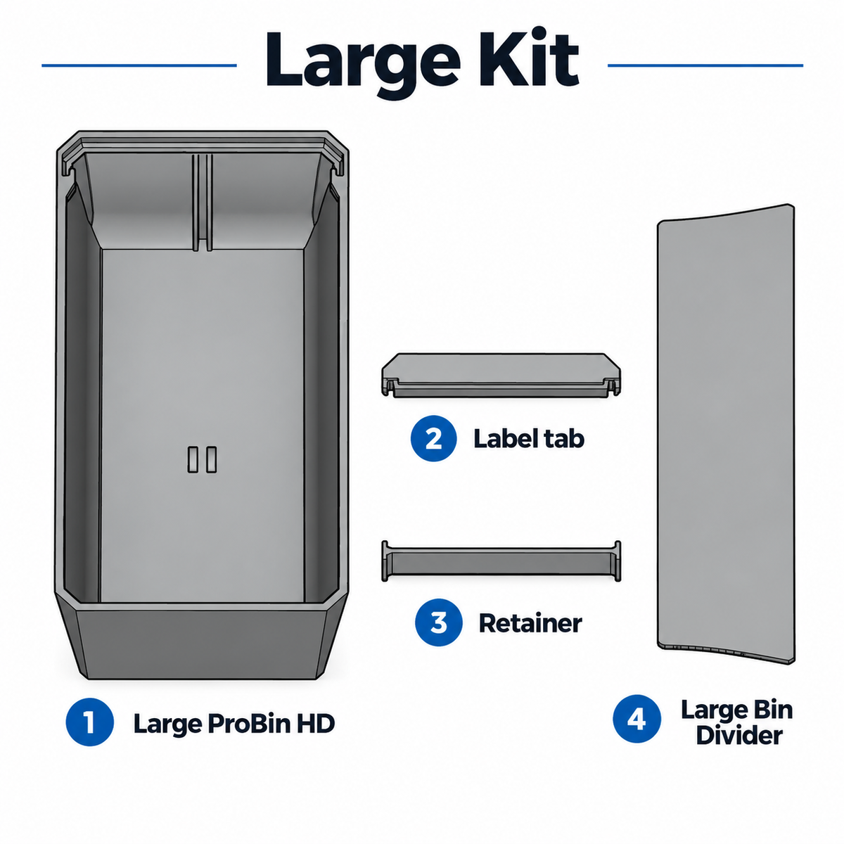ProBinHD Modular Bin System – Compatible with Milwaukee PACKOUT 4-Drawer Tool Box (DIGITAL FILES ONLY)