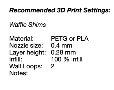Waffle Shims
