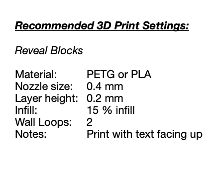 Reveal Blocks