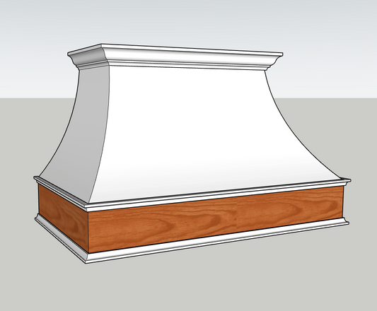 Curved Range Hood SketchUp File (DIGITAL FILE ONLY)