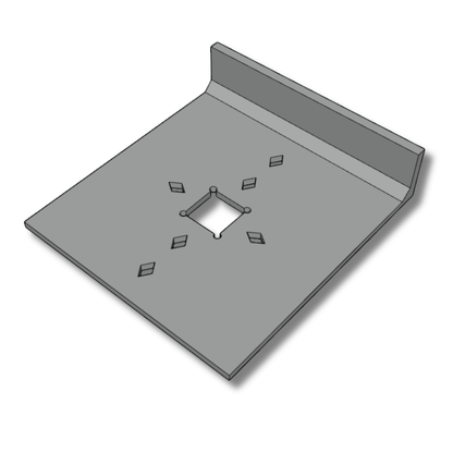 Square Mortise Jig for Metal Stair Balusters (DIGITAL FILE)