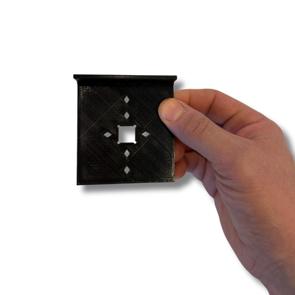 Square Mortise Jig for Metal Stair Balusters (DIGITAL FILE)