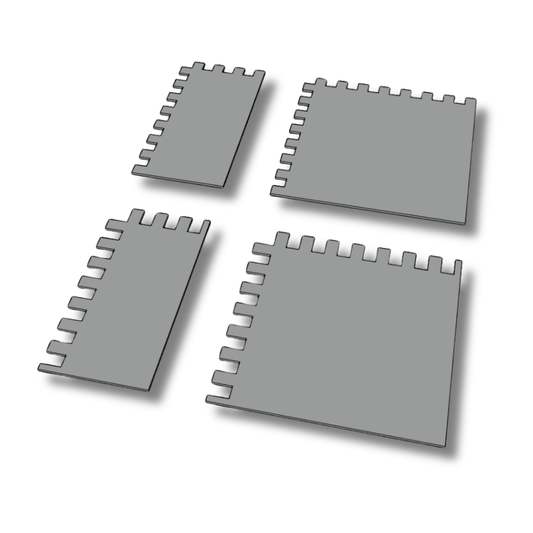 Square Notched Trowel for Tiling